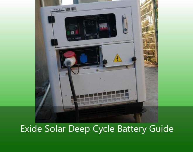 Exide Solar Deep Cycle Battery Guide